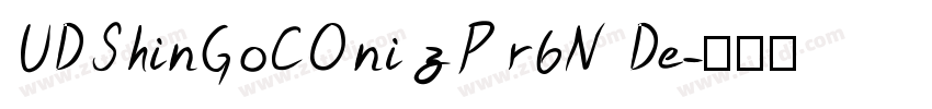 UDShinGoCOnizPr6N De字体转换